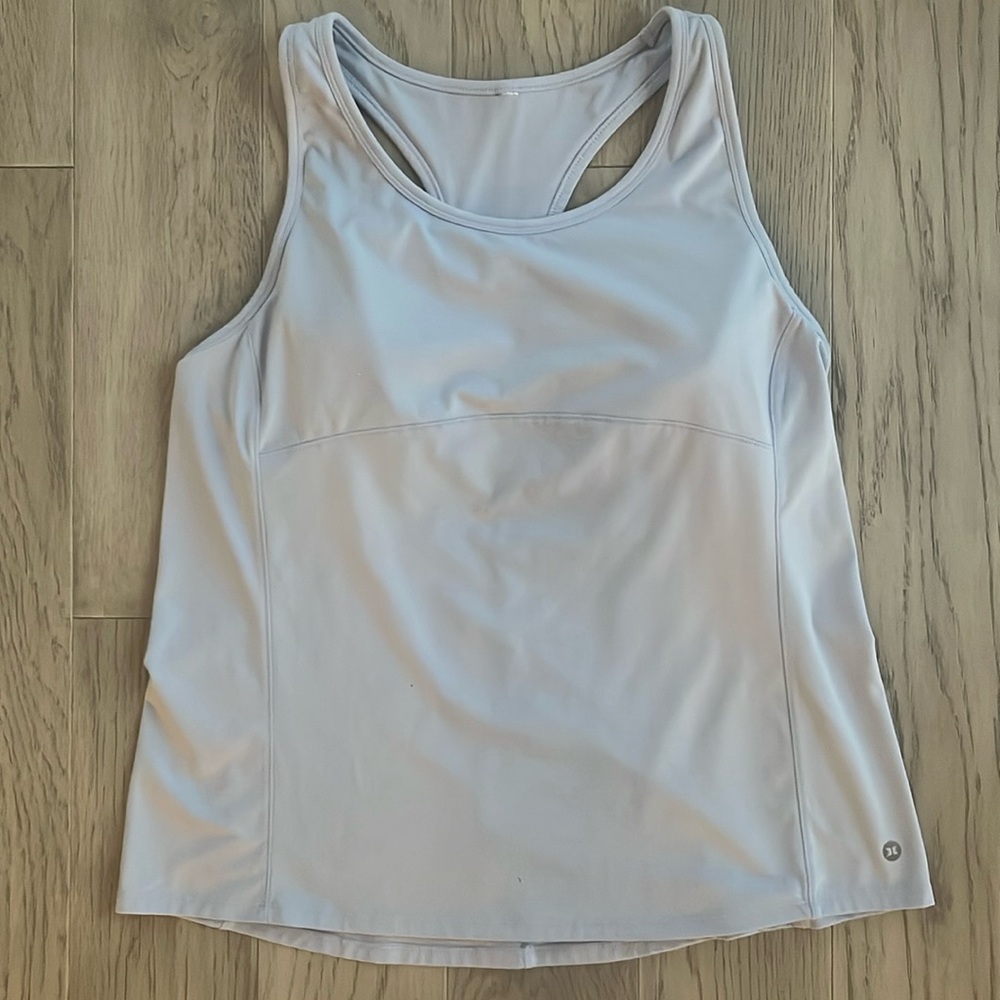 Hurley Light Blue Tank Top Built in Bra Medium